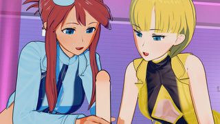 Pokemon - Elesa and Skyla Both Get Their Pussies Filled